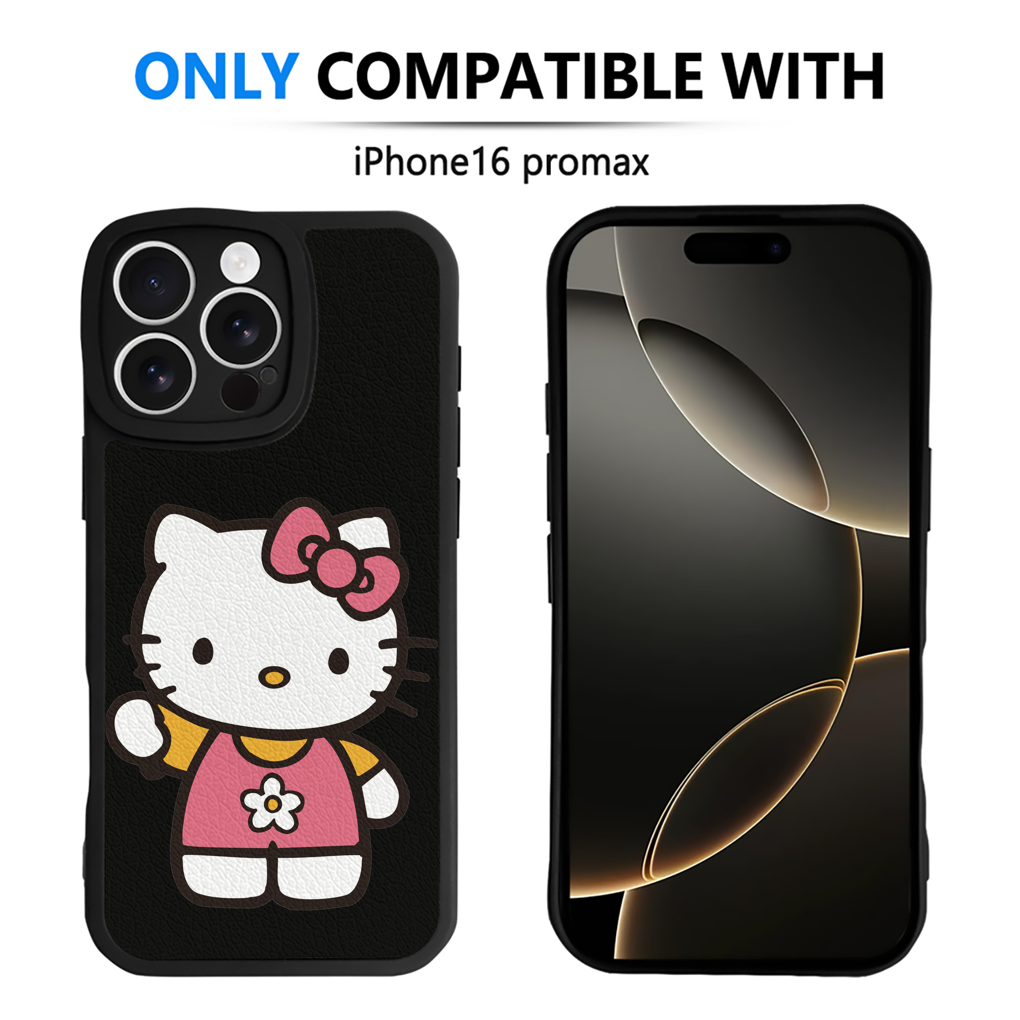 （画像用） Hello Kitty ハローキティ 【iPhone 16シリーズ対応】シリコンスマホケース（レザー調） 材質：シリコン